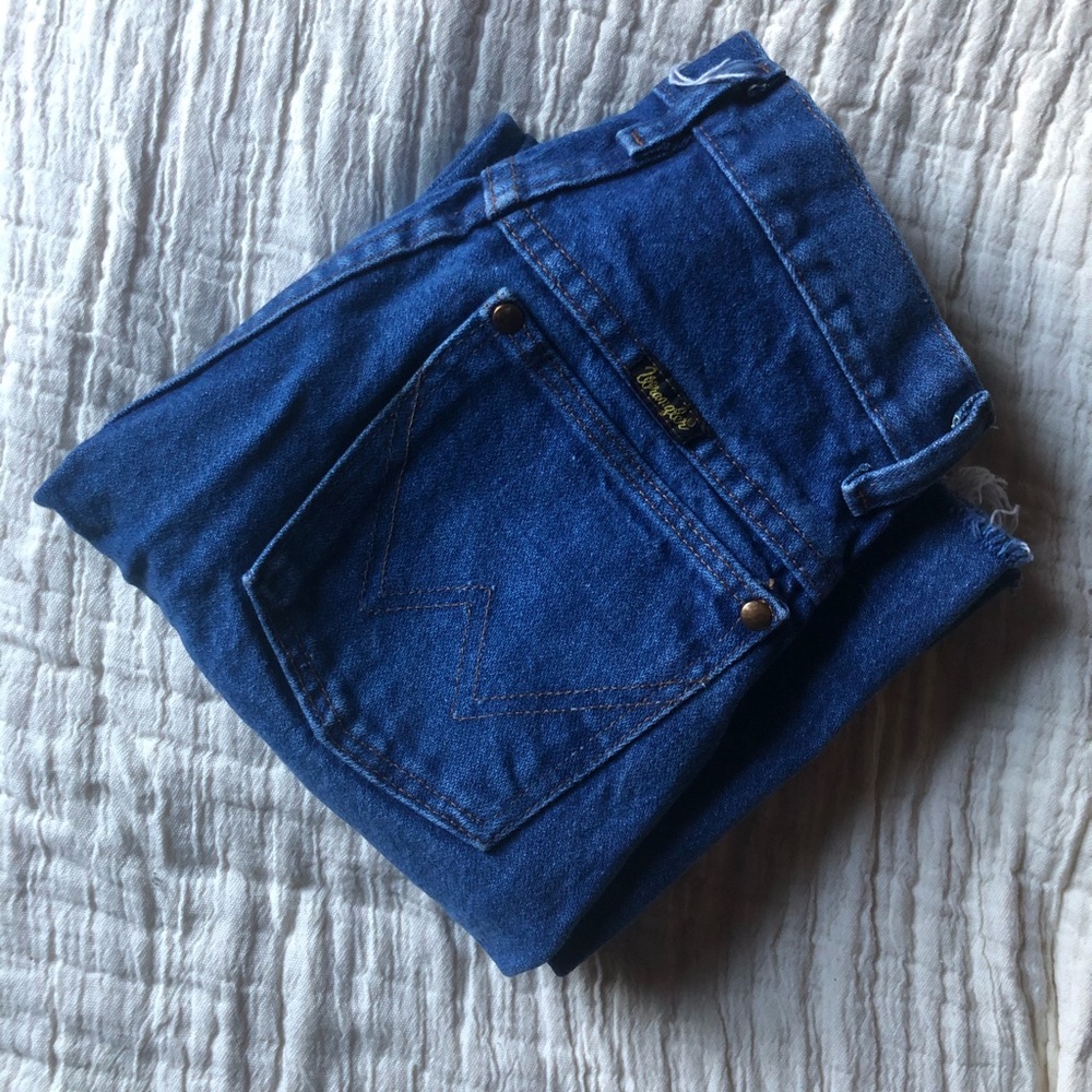 Vintage Wrangler straight cropped jeans